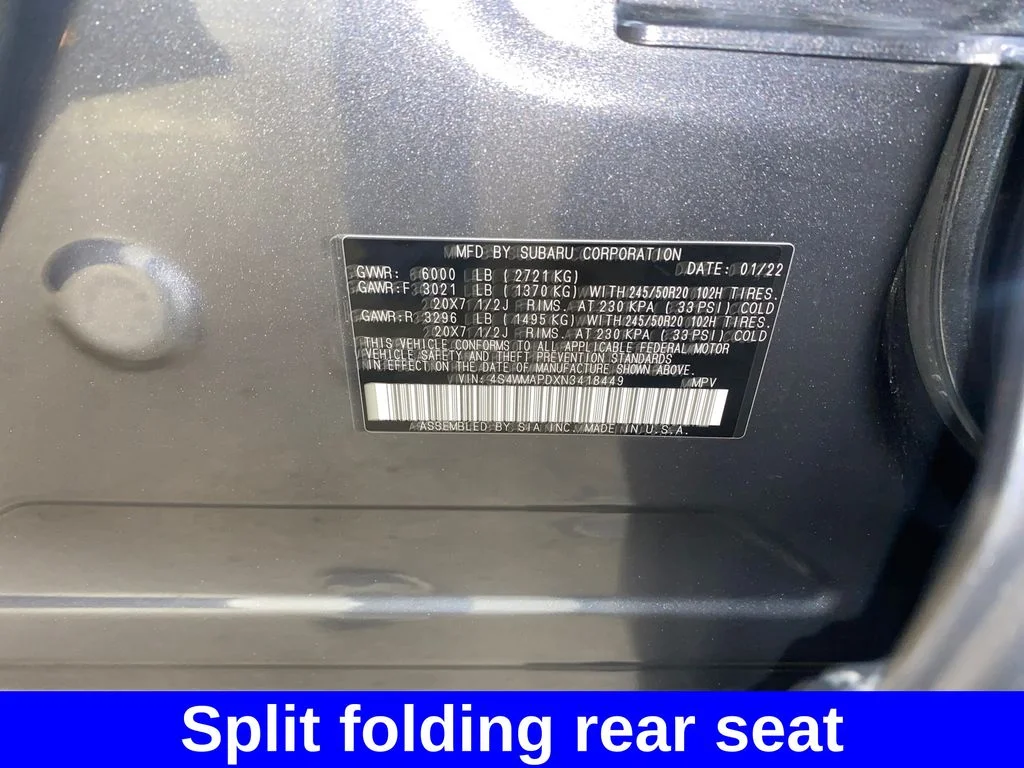 Certified Used 2022 Gray Subaru Limited image 31