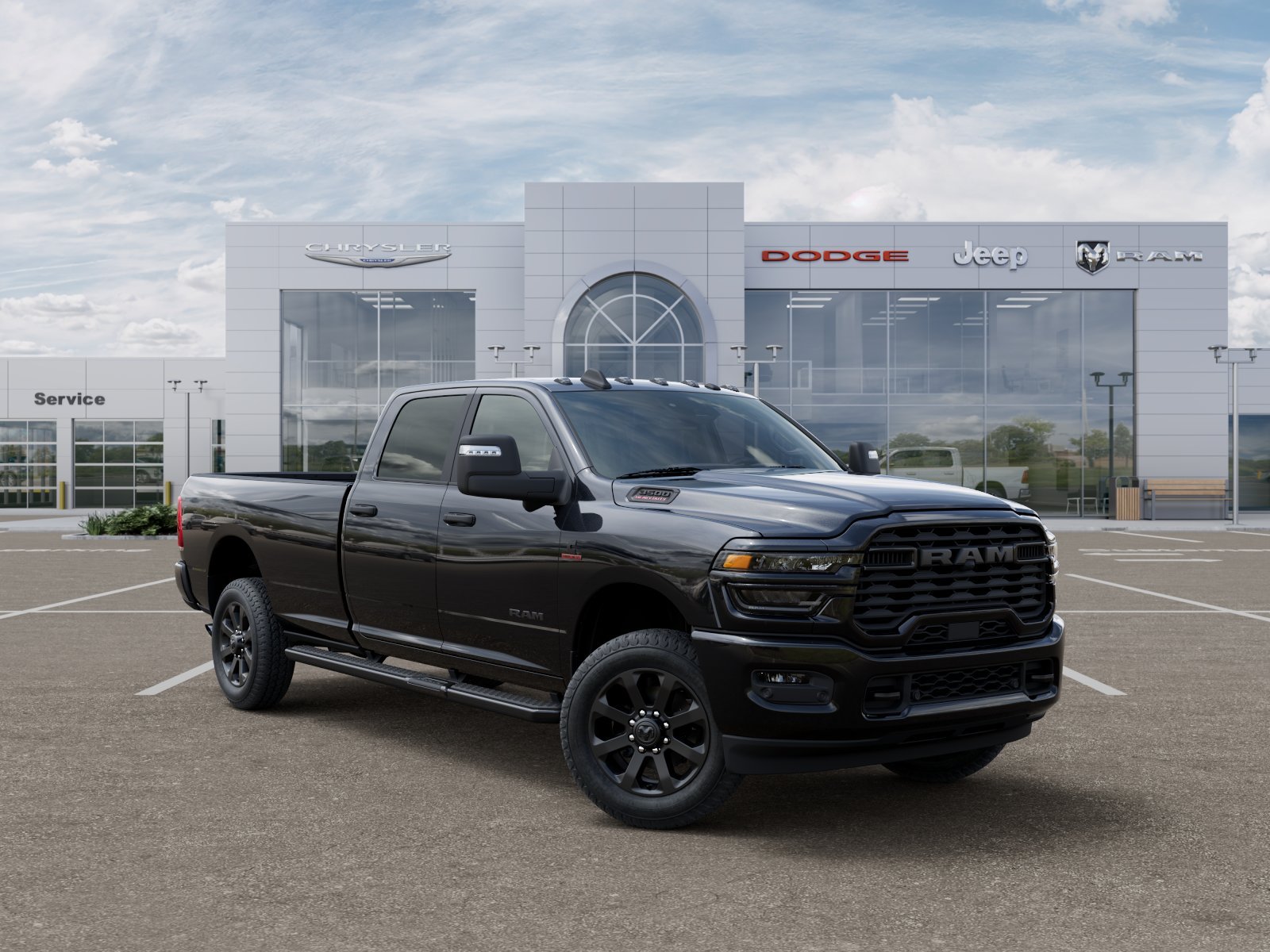 New 2026 Diamond Black Crystal Pearl-Coat Exterior Paint RAM Big Horn image 34