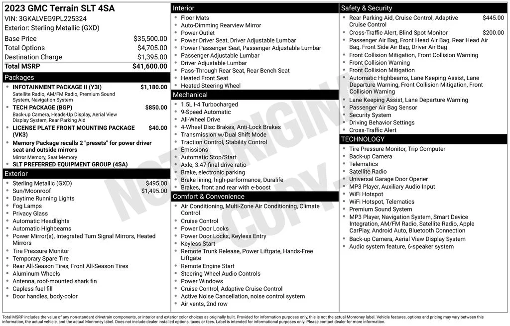 Used 2023 Silver GMC SLT image 40