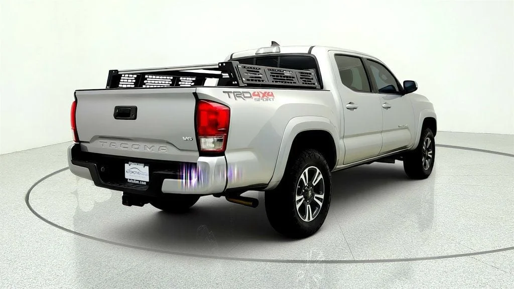 Used 2016 Silver Sky Metallic Toyota TRD Off-Road Double Cab 4WD V6 Manual w/ Tow Pkg & Overland Rack image 5