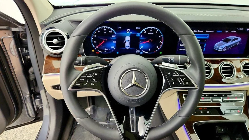 Used 2022 Selenite Grey Metallic Mercedes-Benz E 350 4MATIC® Sedan w/ Nappa Leather & Panorama Roof image 13