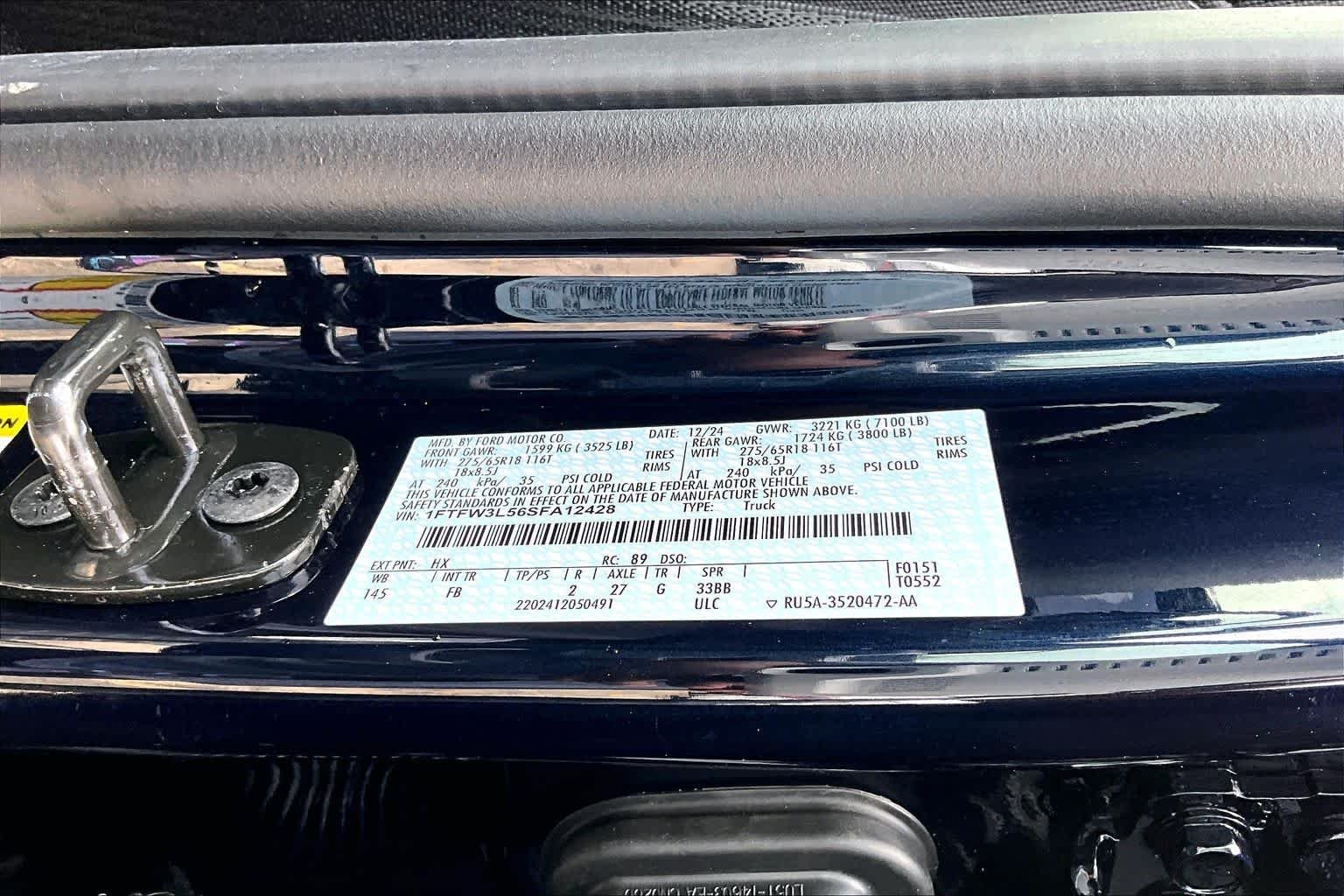 Used 2025 Antimatter Blue Metallic Ford XLT image 34