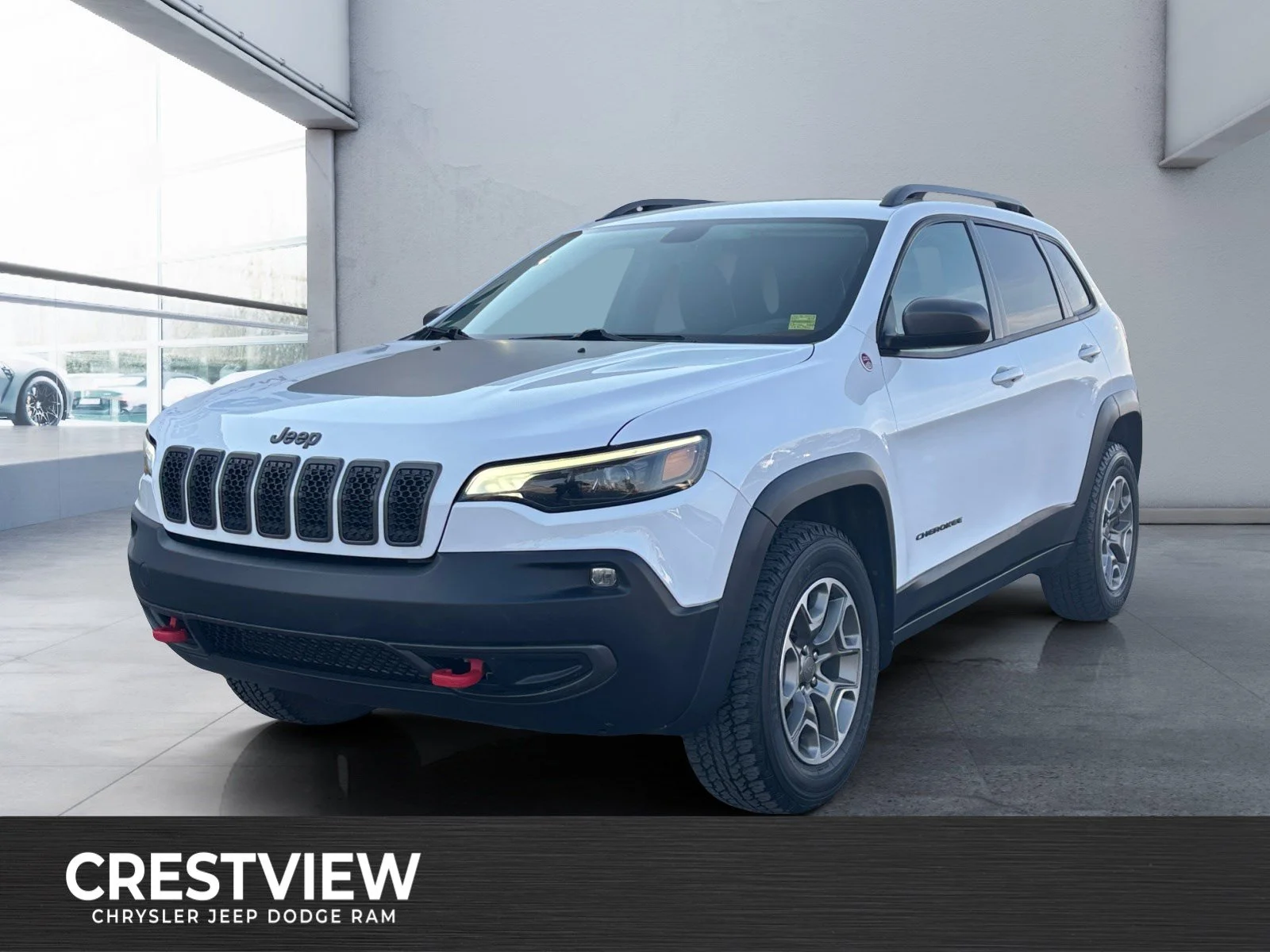 Used 2020 White Jeep Trailhawk image 1