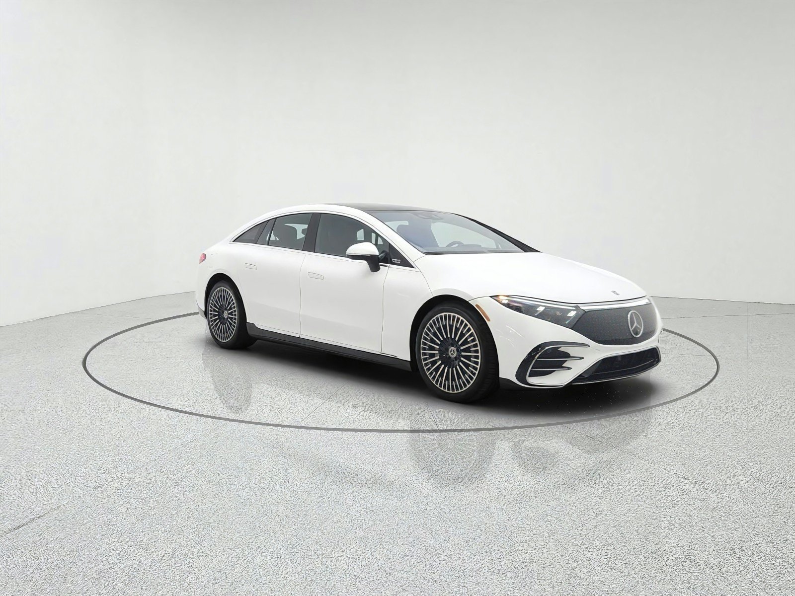 Certified Used 2023 Polar White Mercedes-Benz EQS 450 4MATIC® Sedan image 3