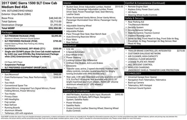 Used 2017 Black GMC SLT image 6