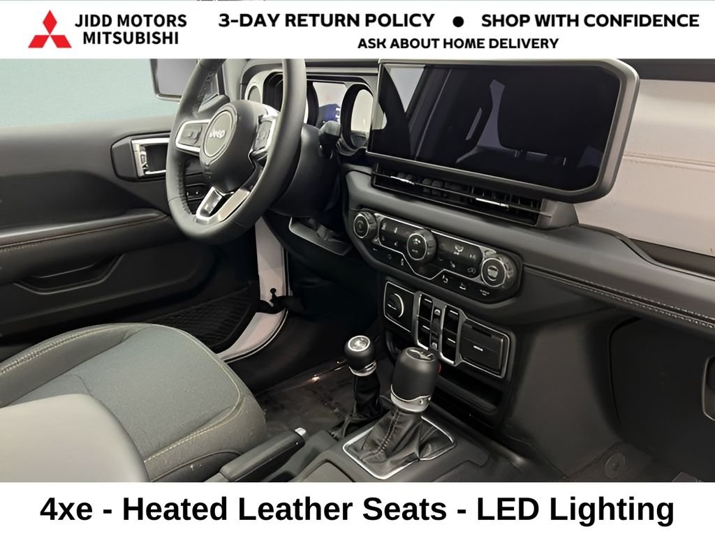 Used 2025 Bright White Clearcoat Jeep Sahara 4xe image 37