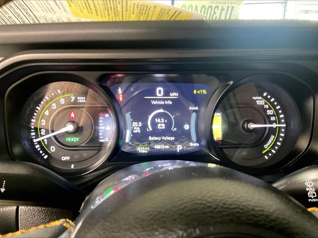 Used 2024 Yellow Jeep Sahara 4xe image 24