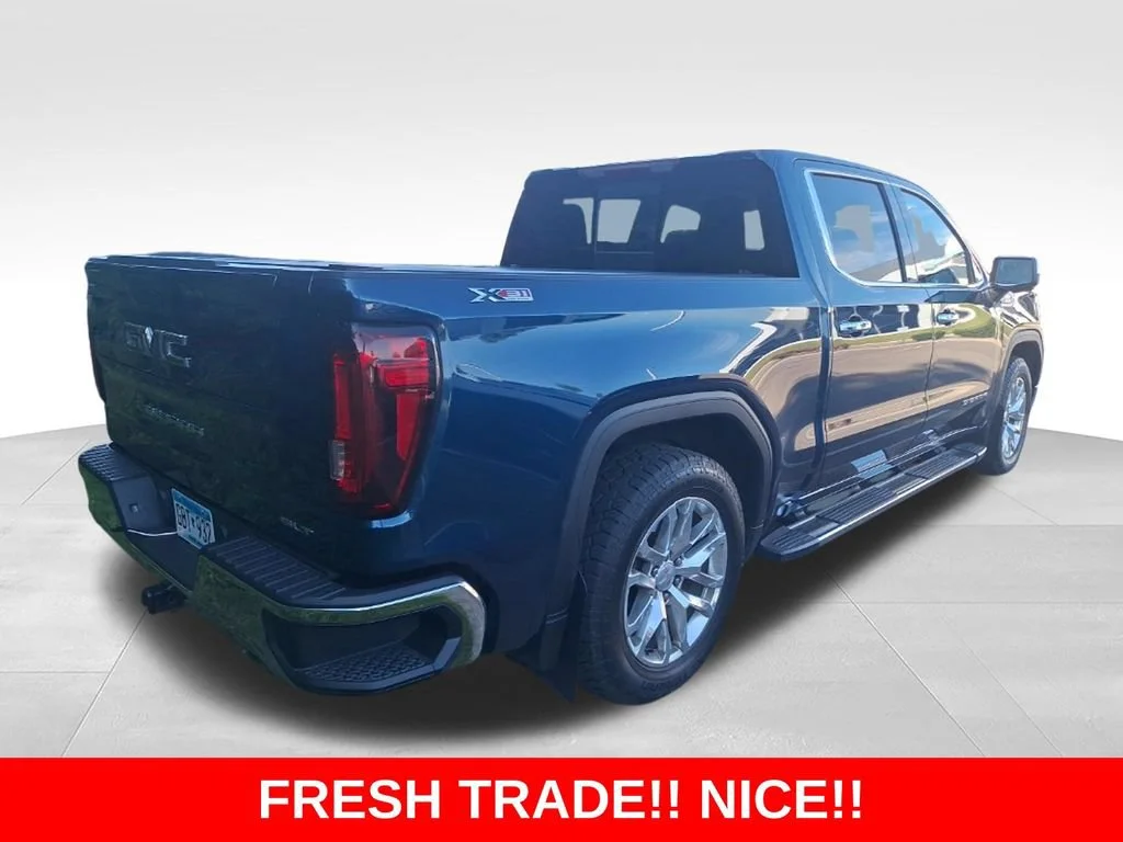 Used 2021 PACIFIC BLUE METALLIC GMC SLT image 5