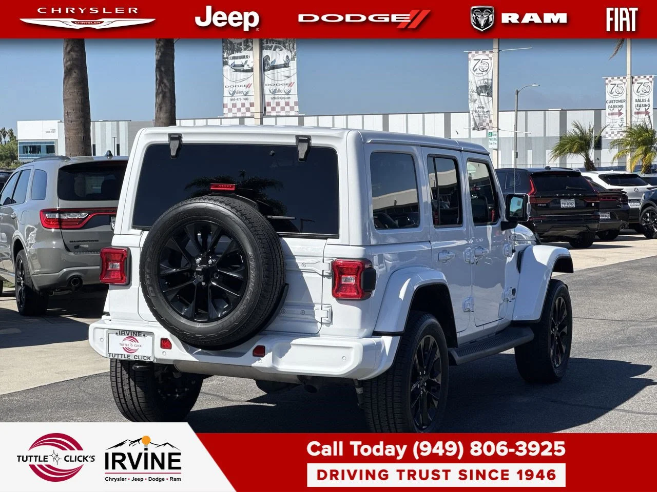 Used 2023 Bright White Clearcoat Jeep High Altitude image 13