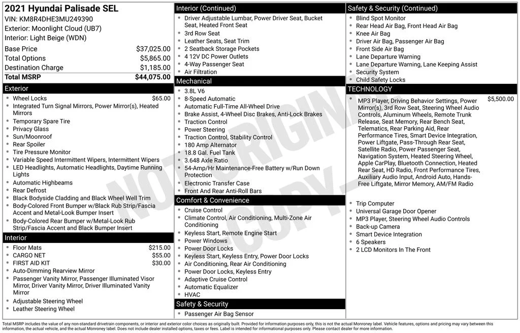 Certified Used 2021 White Hyundai SEL image 39
