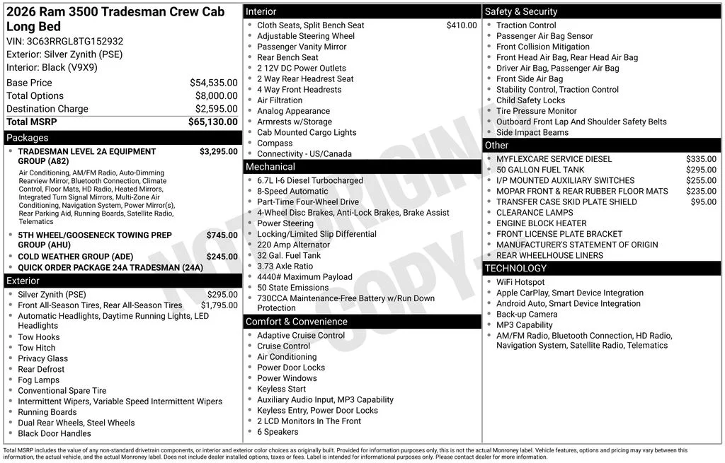 Used 2026 Silver Ram Tradesman image 4