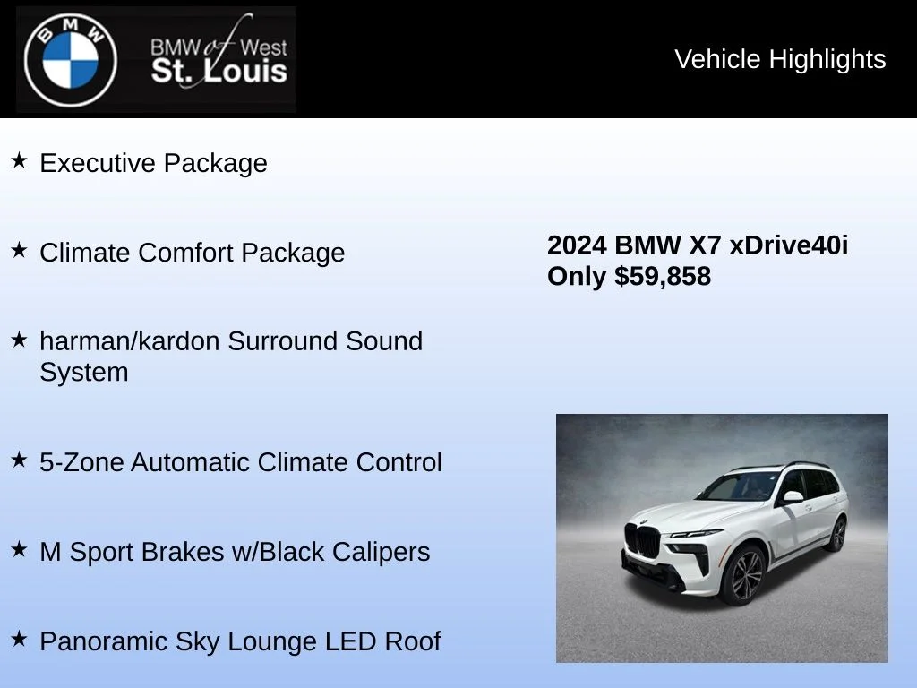 Used 2024 White BMW xDrive40i image 16