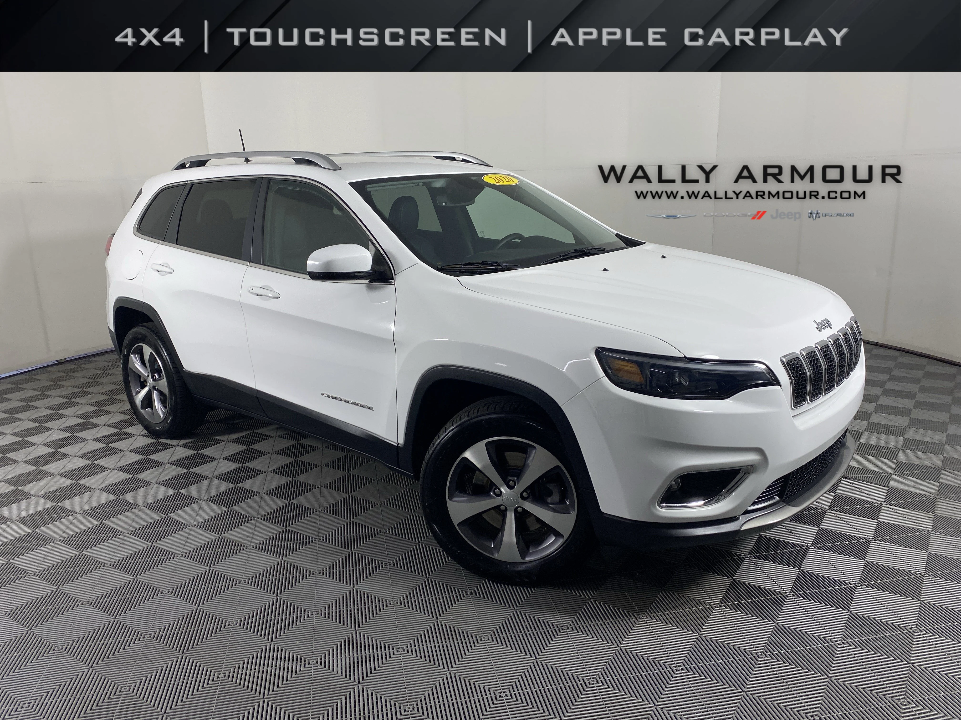 Used 2020 Bright White Clearcoat Jeep Limited image 1