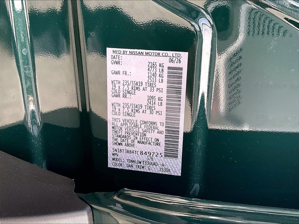 New 2026 Obsidian Green Nissan Dark Armor image 16