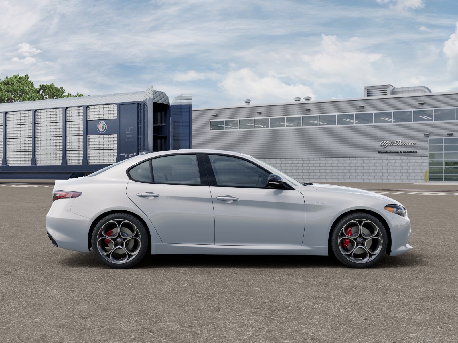 New 2026 Moonlight Gray Metallic Exterior Paint Alfa Romeo Base image 12