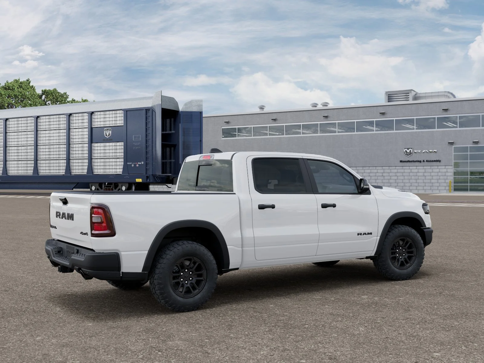 New 2027 Bright White Clear-Coat Exterior Paint RAM Rebel image 2