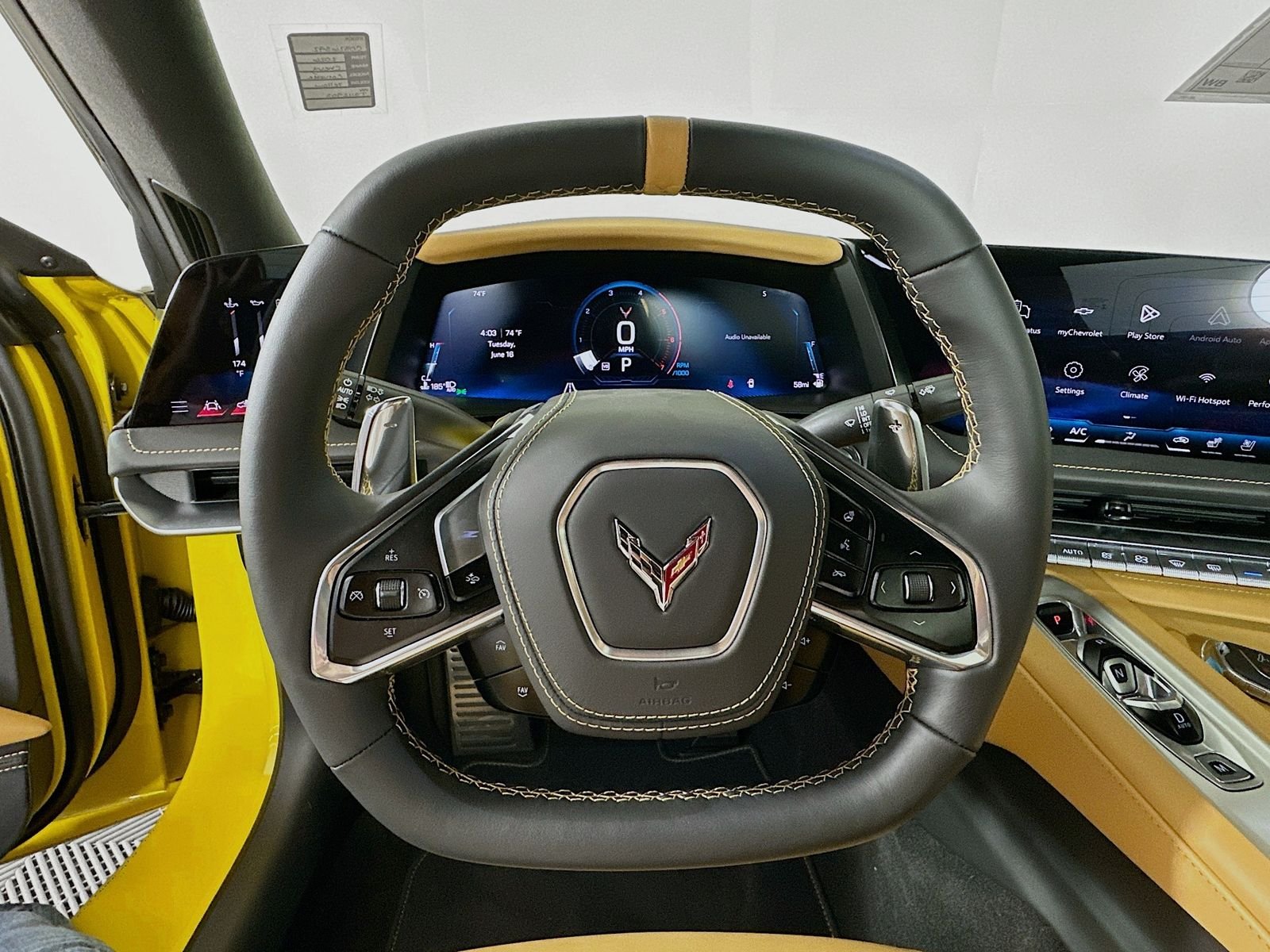 Used 2026 Competition Yellow Tintcoat Metallic Chevrolet Stingray image 11