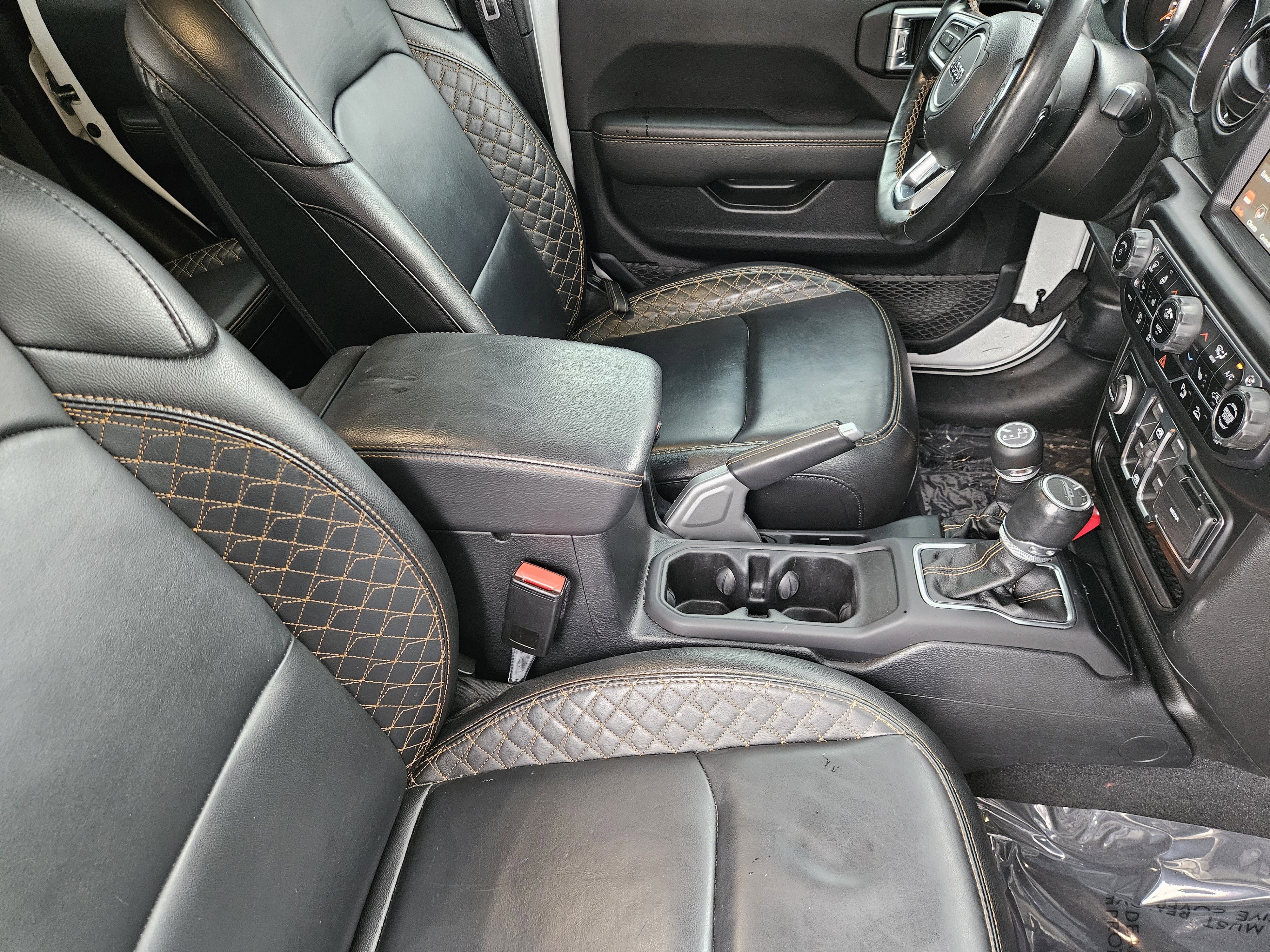 Used 2021 Bright White Clear Coat Jeep High Altitude image 14