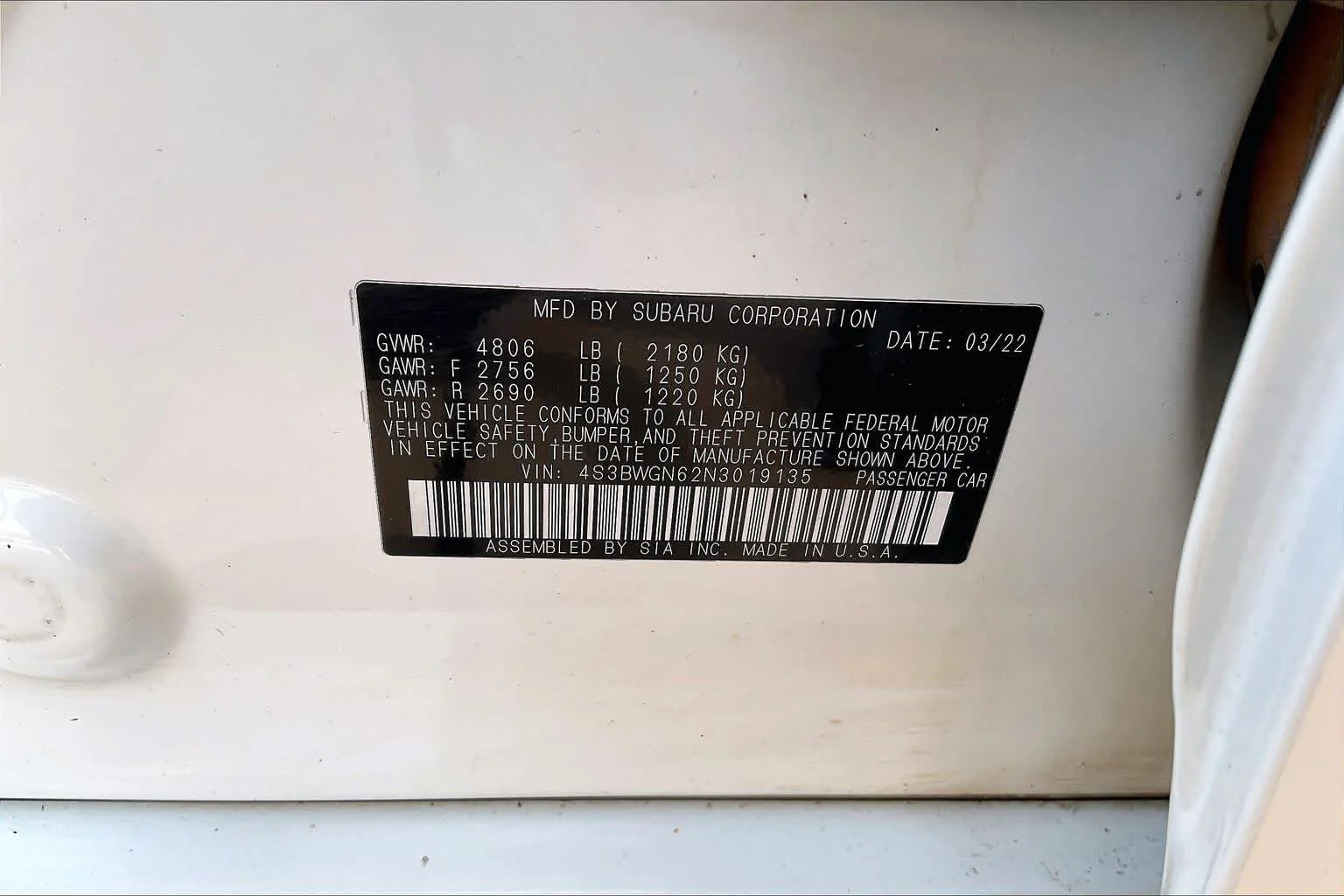 Used 2022 Crystal White Pearl Subaru Limited XT image 33