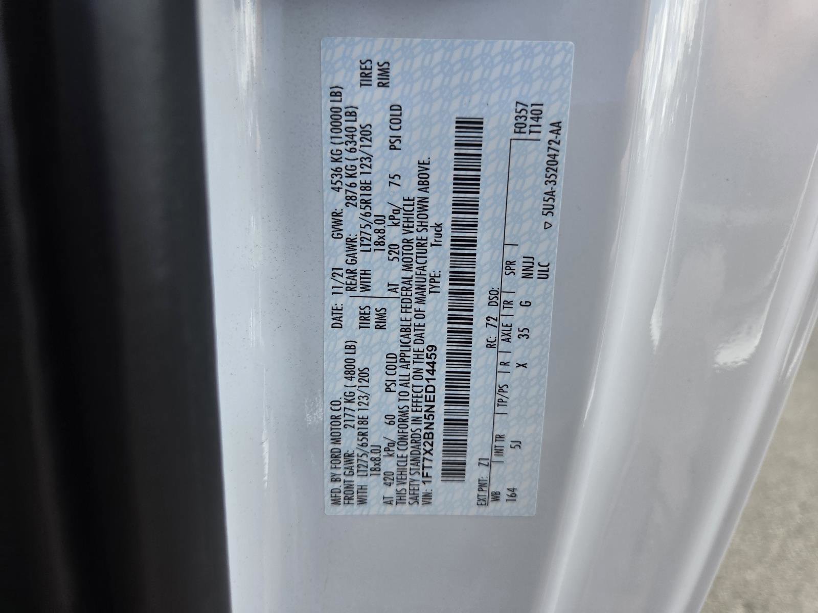 Used 2022 Oxford White Ford LARIAT image 29