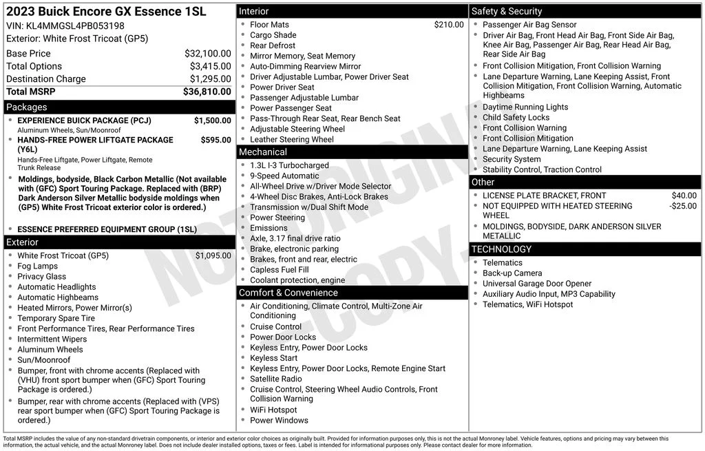 2023 Buick Encore GX Essence AWD's photo