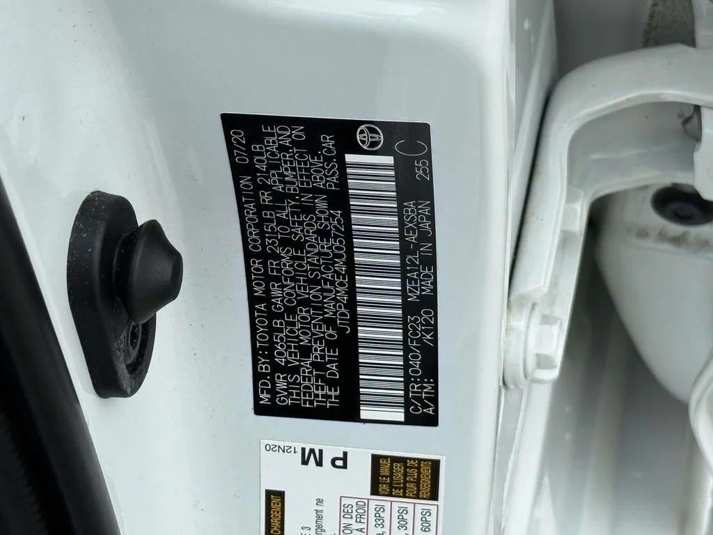 Used 2021 White Toyota SE image 34
