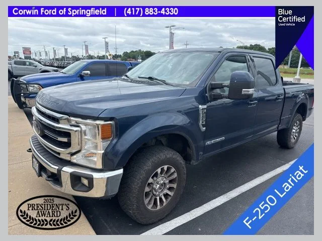Used 2020 Blue Ford Lariat image 1