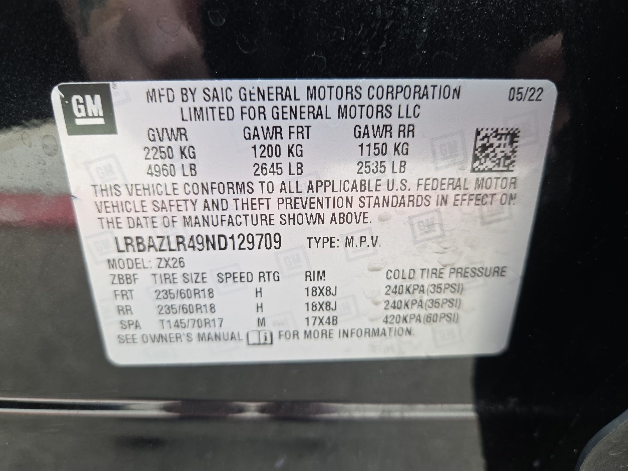 Certified Used 2022 Ebony Twilight Metallic Buick Preferred image 31