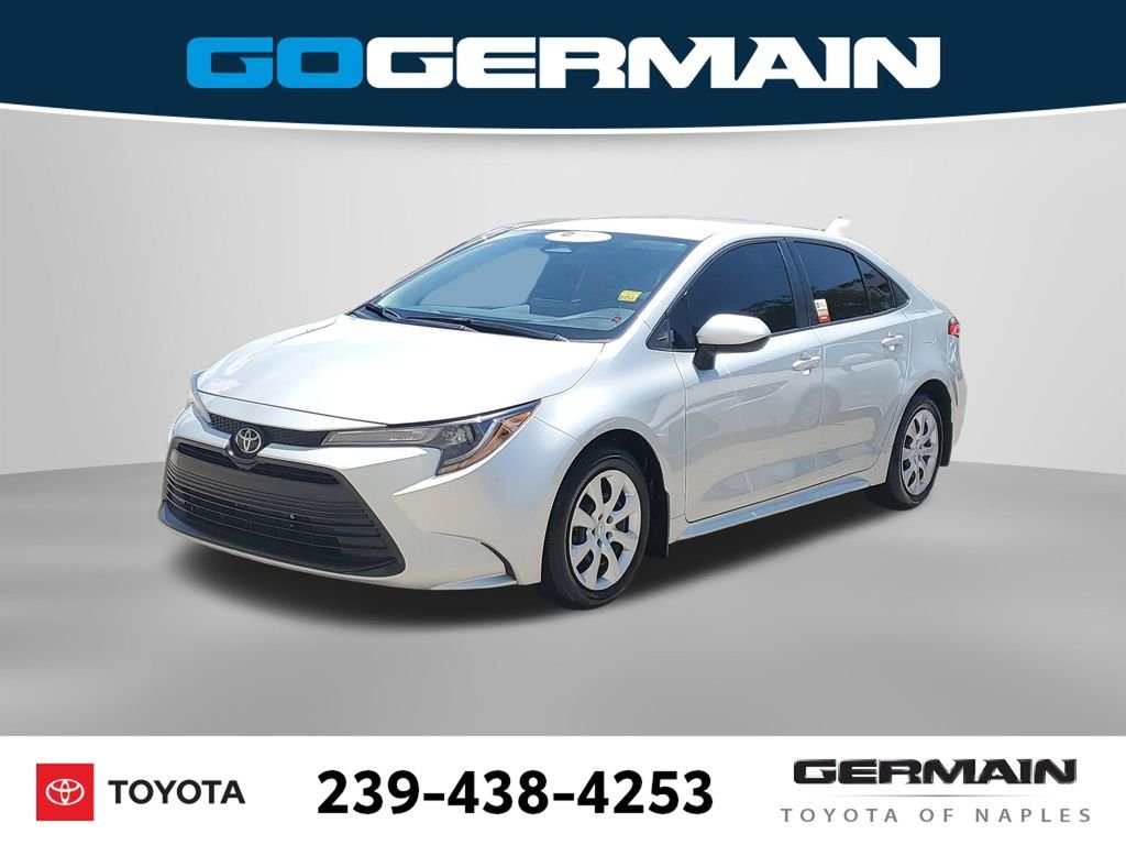 Certified Used 2025 Silver Toyota LE image 1