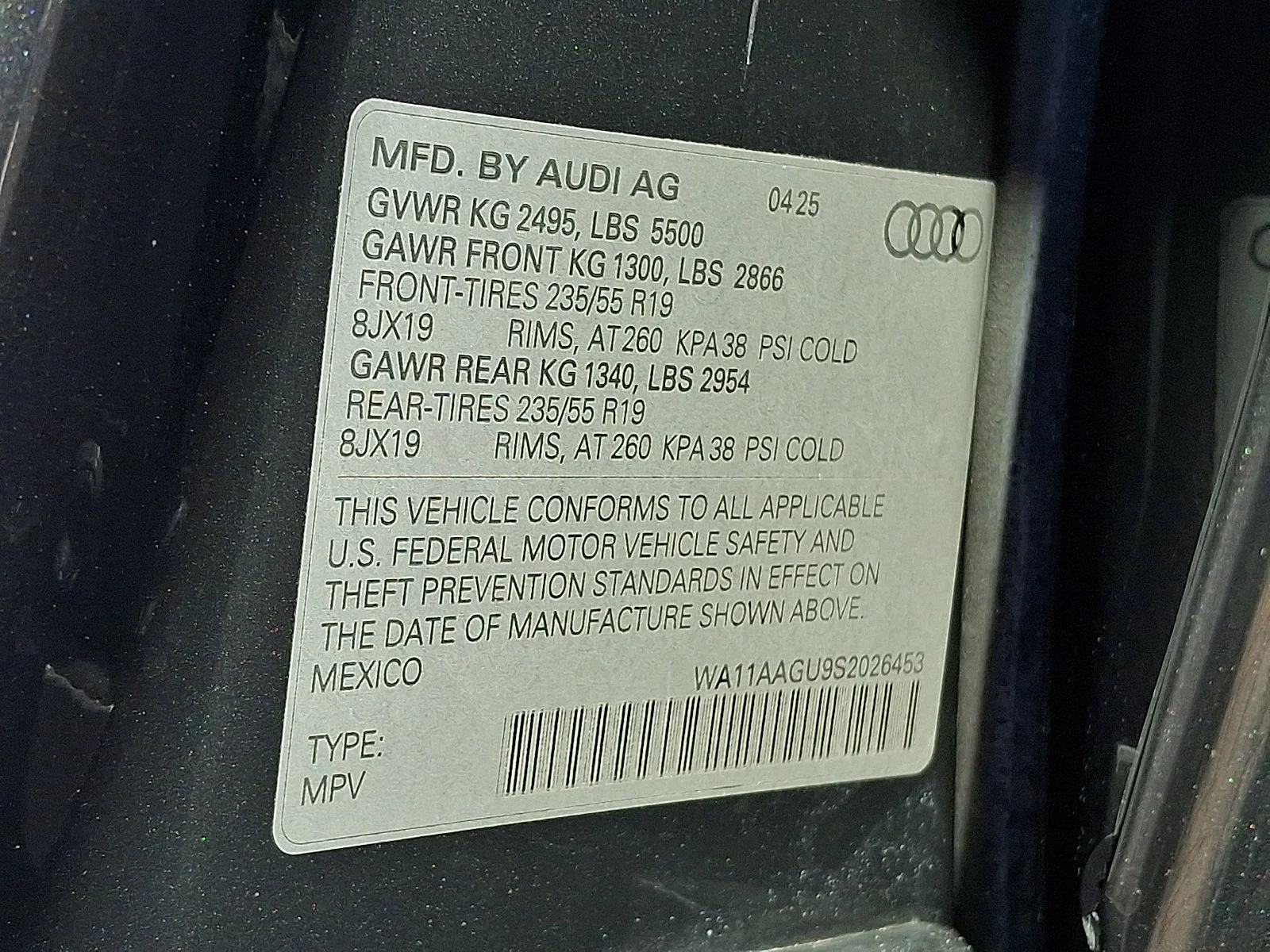 Used 2025 Tambora Gray Metallic   N7n7 Audi Premium image 27