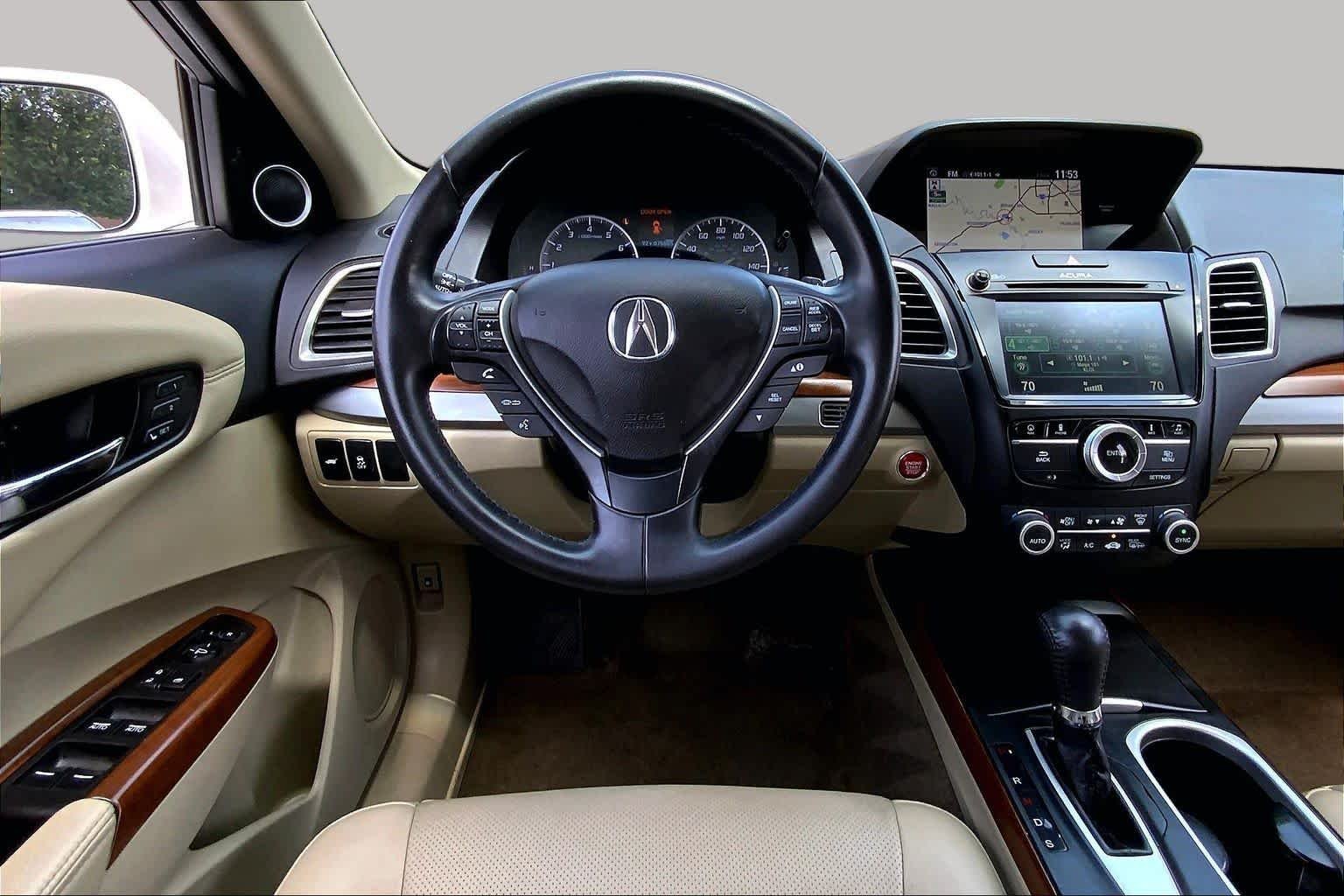 Used 2017 White Diamond Pearl Acura AWD with Technology Package image 6