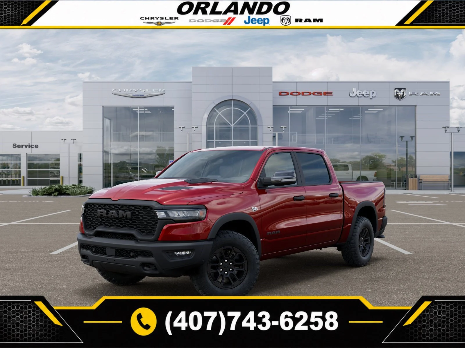 New 2027 Molten Red Pearlcoat Ram Rebel image 1
