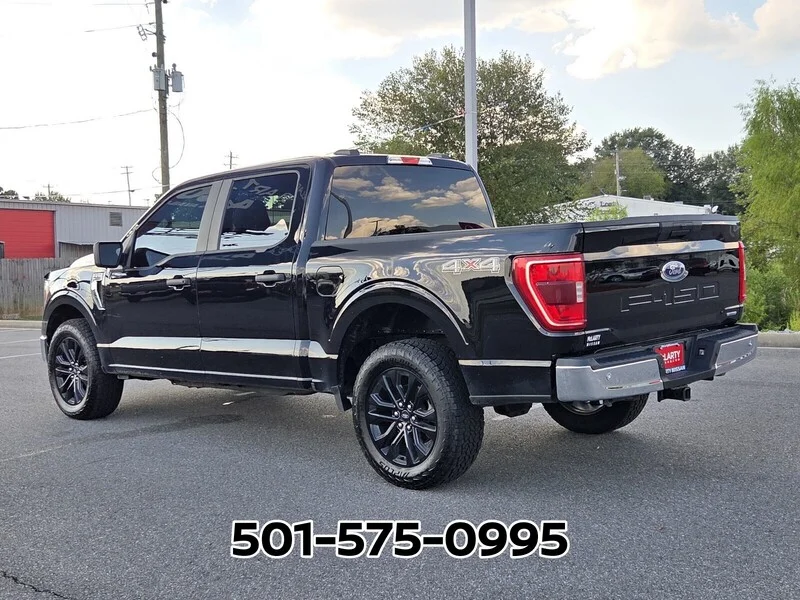 Used 2022 Agate Black Metallic FORD XLT 4WD SUPERCREW 5.5