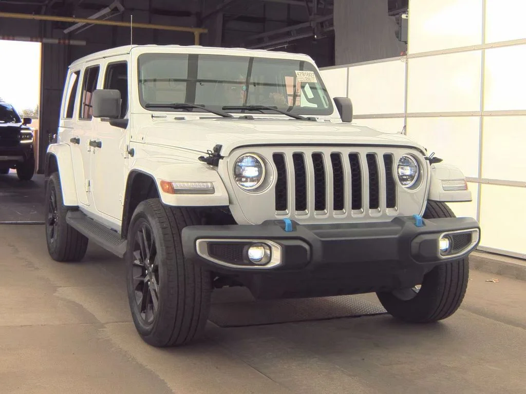Used 2023 White Jeep Sahara 4xe image 3