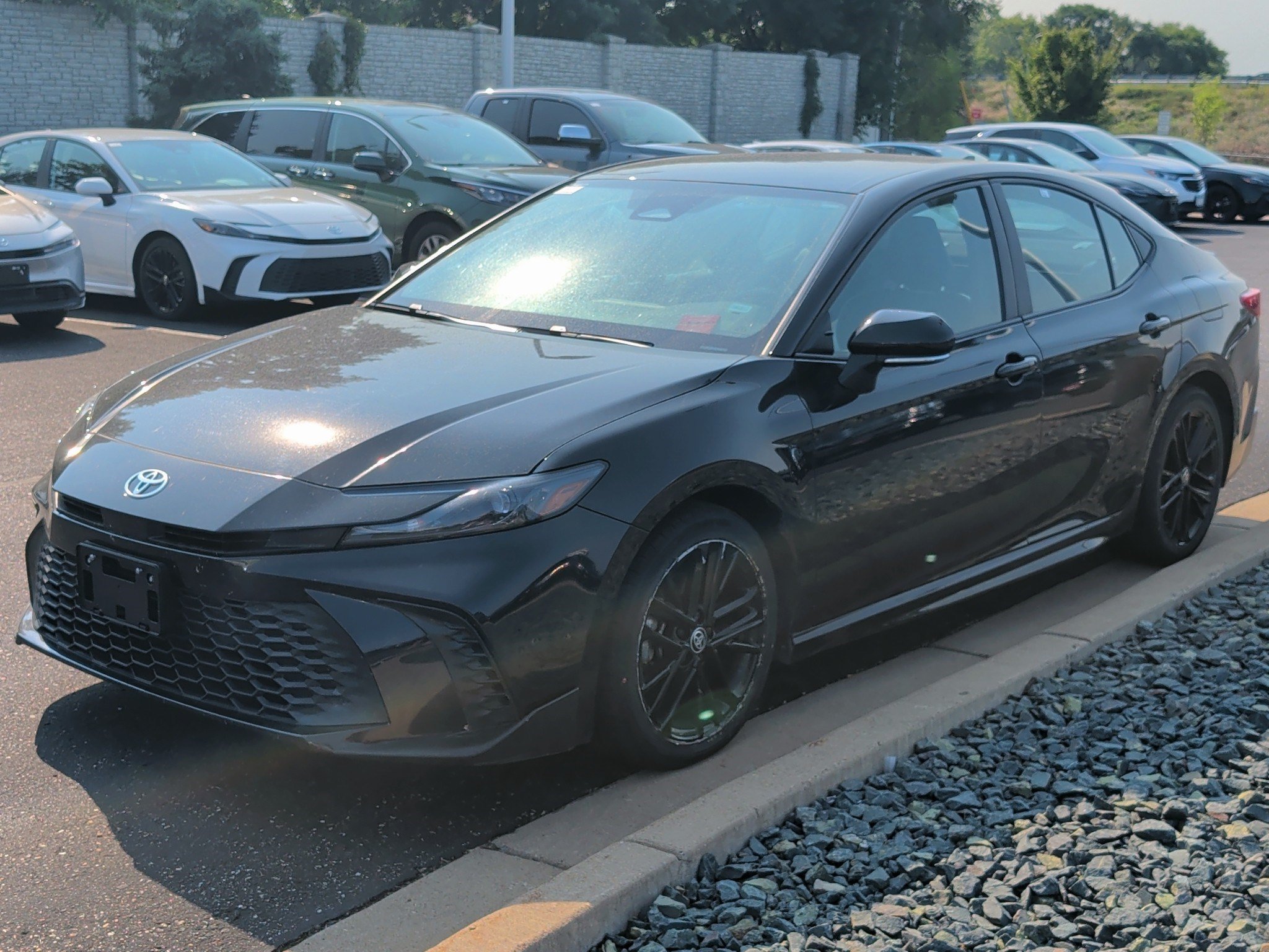 Used 2025 MIDNIGHT BLACK Toyota SE image 2