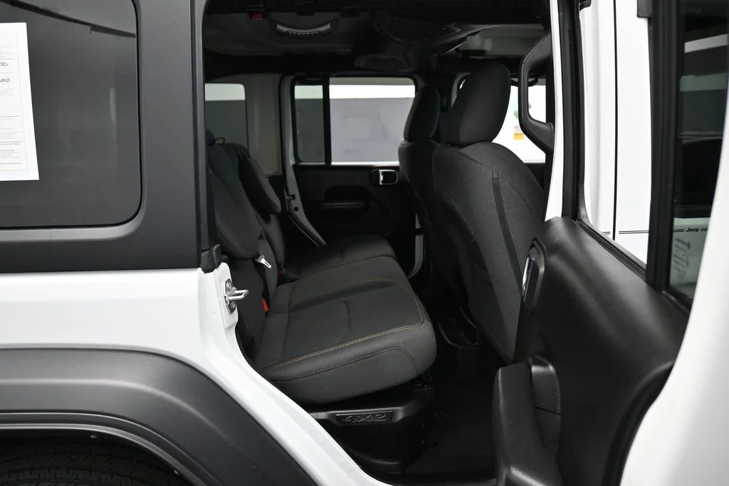 Used 2024 Bright White Clearcoat Jeep Sport S 4xe image 32
