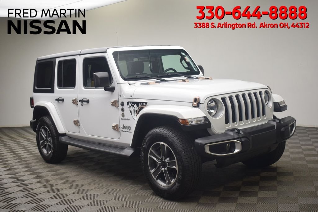 Used 2023 White Jeep Sahara image 1