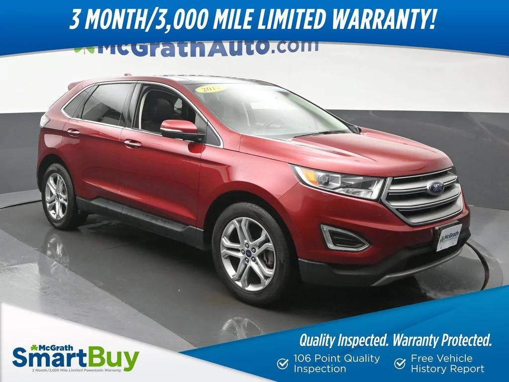 Certified Used 2017 Red Ford Titanium image 1
