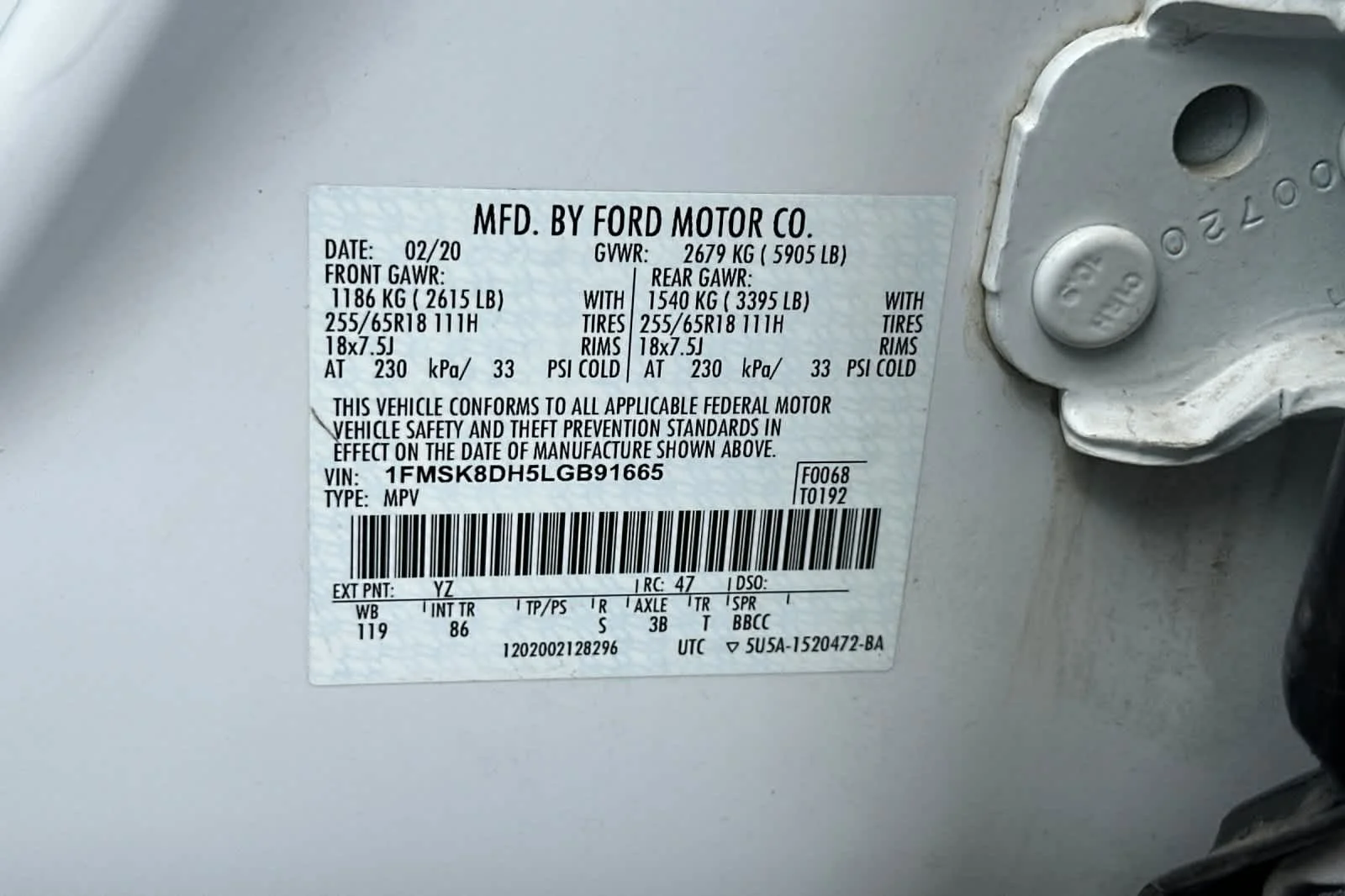 Used 2020 Oxford White Ford XLT image 29