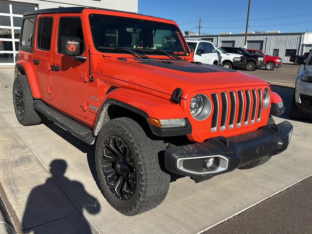 Used 2023 Orange Jeep Unlimited Sahara image 7
