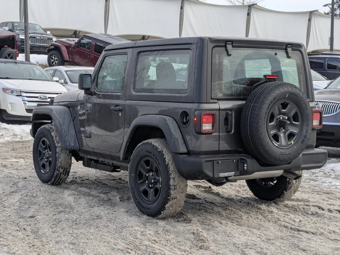 New 2026 Grey Jeep Sport - - 4x4 - 2.0L Turbo Engine - 12.3 Uconnect 5 Display - Black Freedom Hardtop & More! image 6