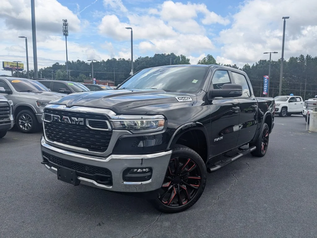 Used 2025 Diamond Black Crystal Pearlcoat Ram Lone Star image 1