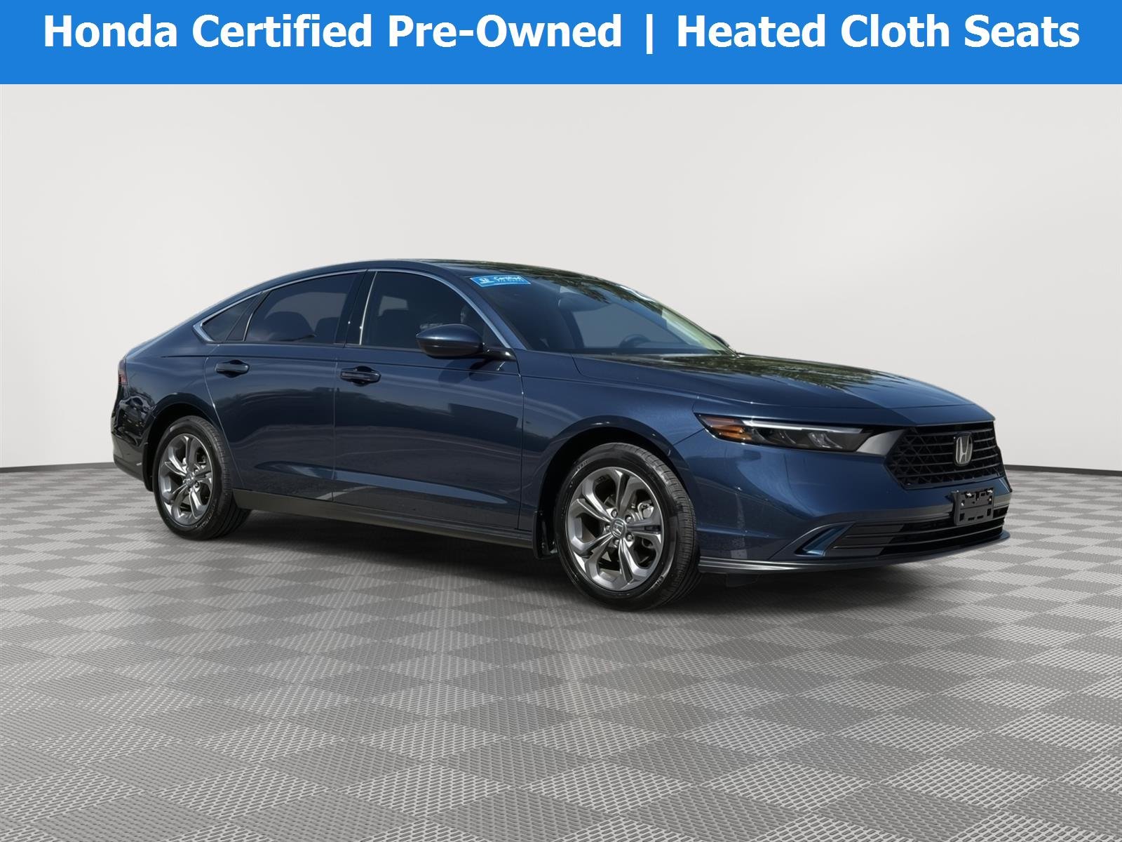 Certified Used 2023 Canyon River Blue Metallic Honda EX image 1