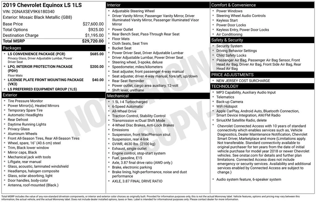 Used 2019 Black Chevrolet LS image 17