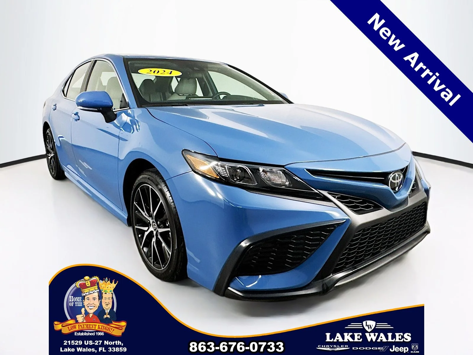 Used 2024 Blue Toyota SE image 1
