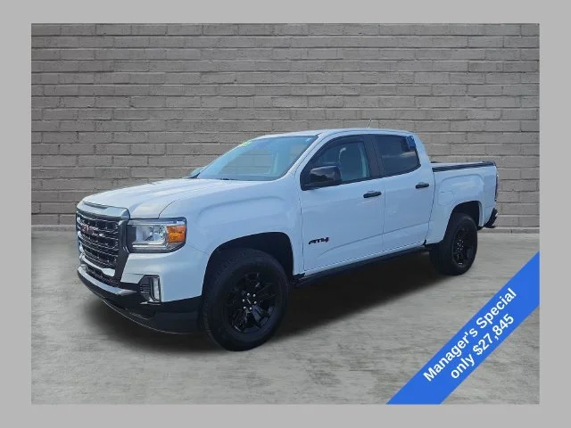 Used 2021 SUMMIT WHITE GMC 4WD AT4 w/Leather image 1