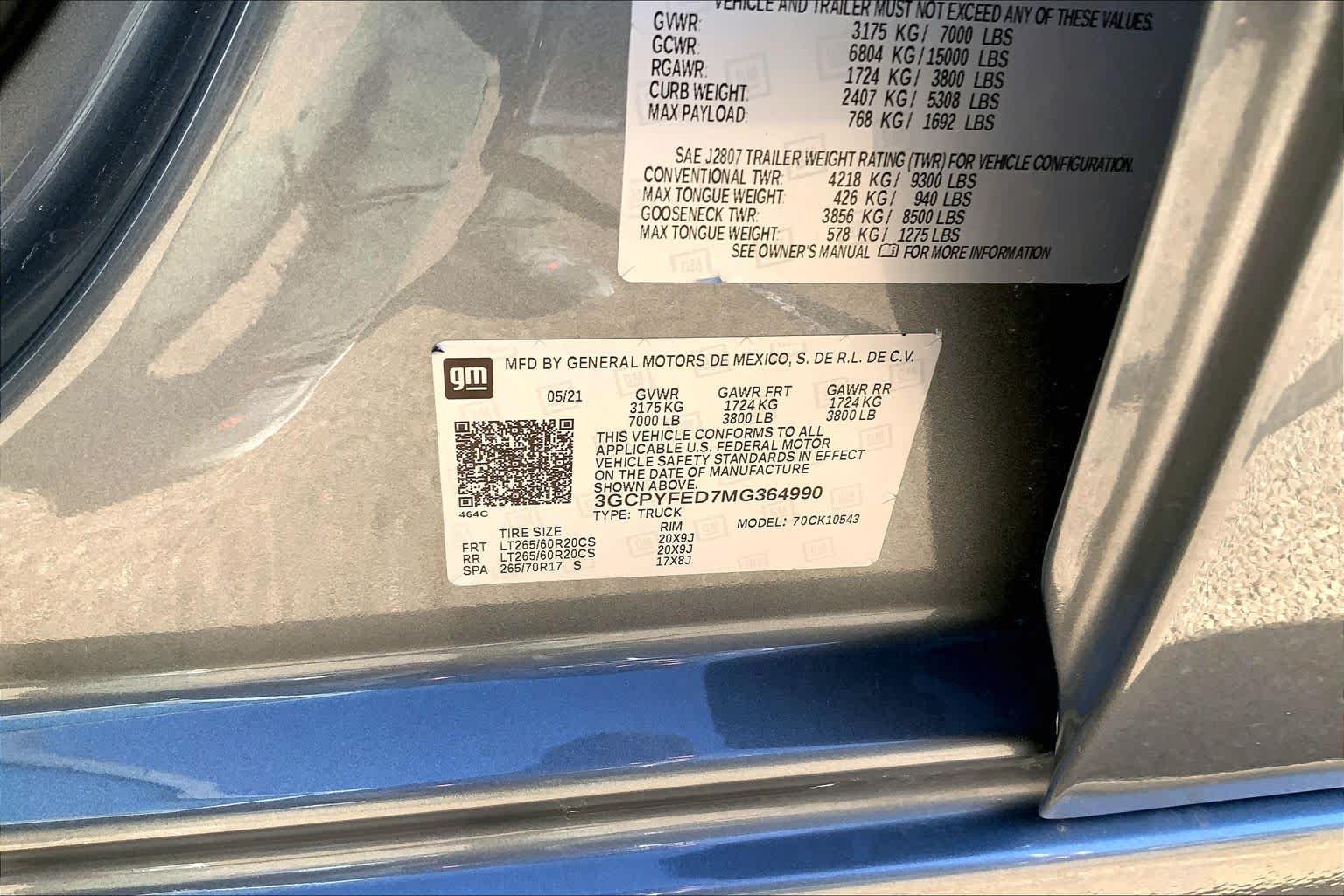 Used 2021 Satin Steel Metallic Chevrolet LT Trail Boss image 35