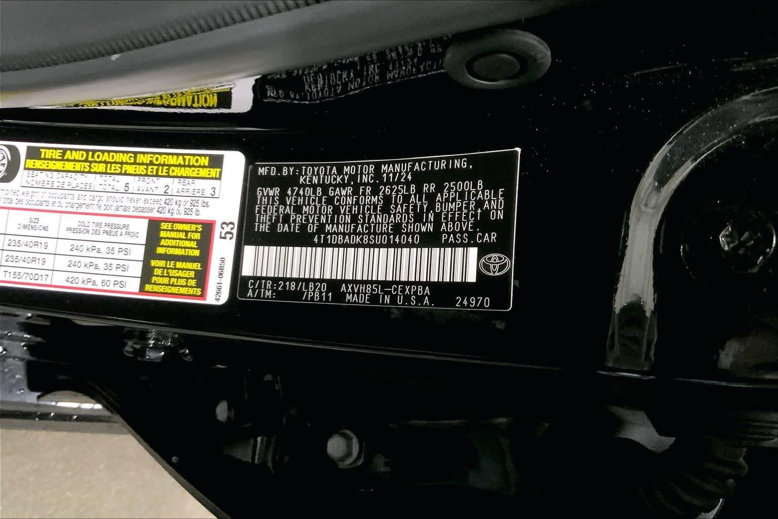 Used 2025 Midnight Black Metallic Toyota XSE image 37