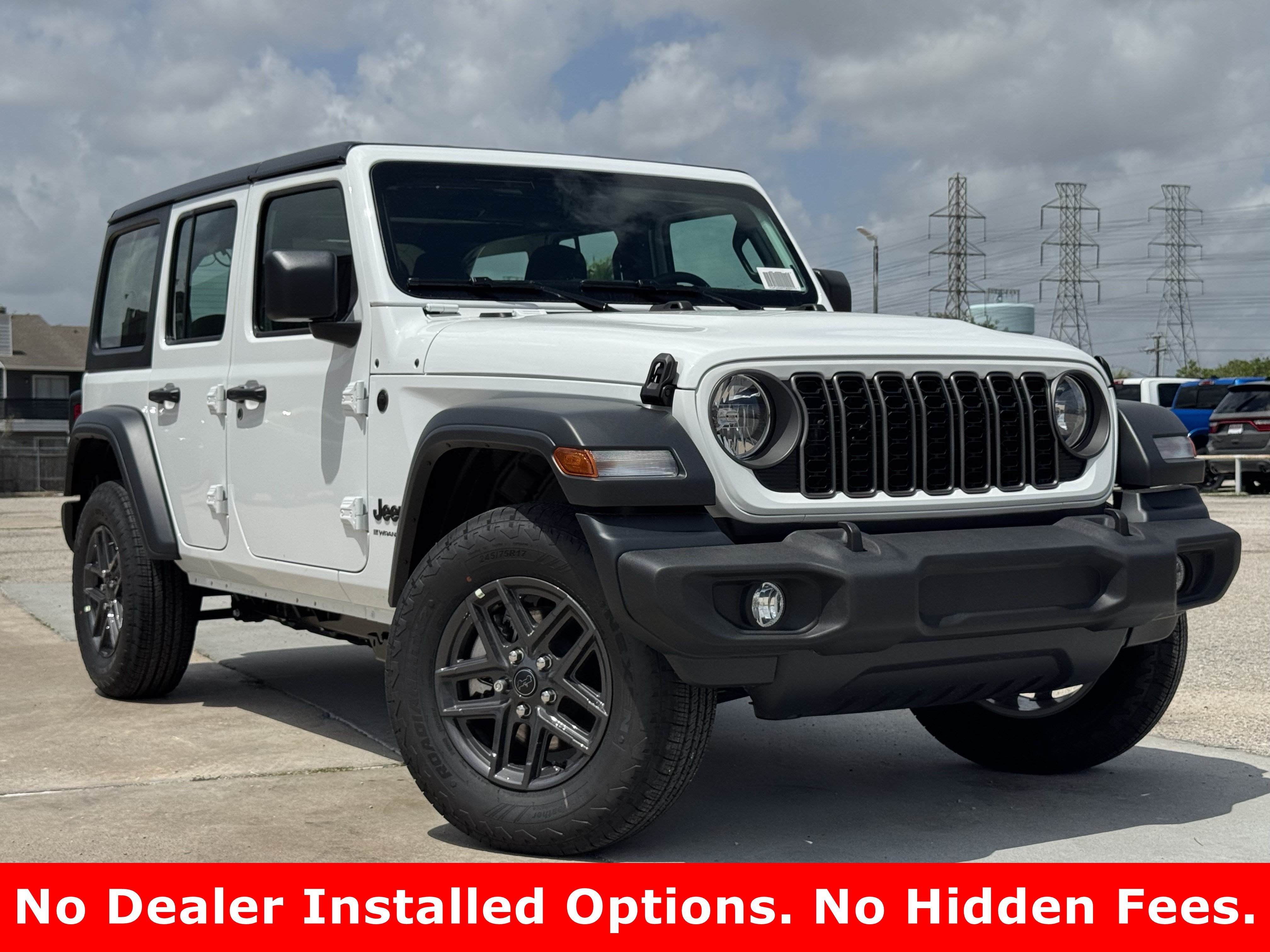 New 2026 Bright White Clear-Coat Exterior Paint Jeep Sport image 2