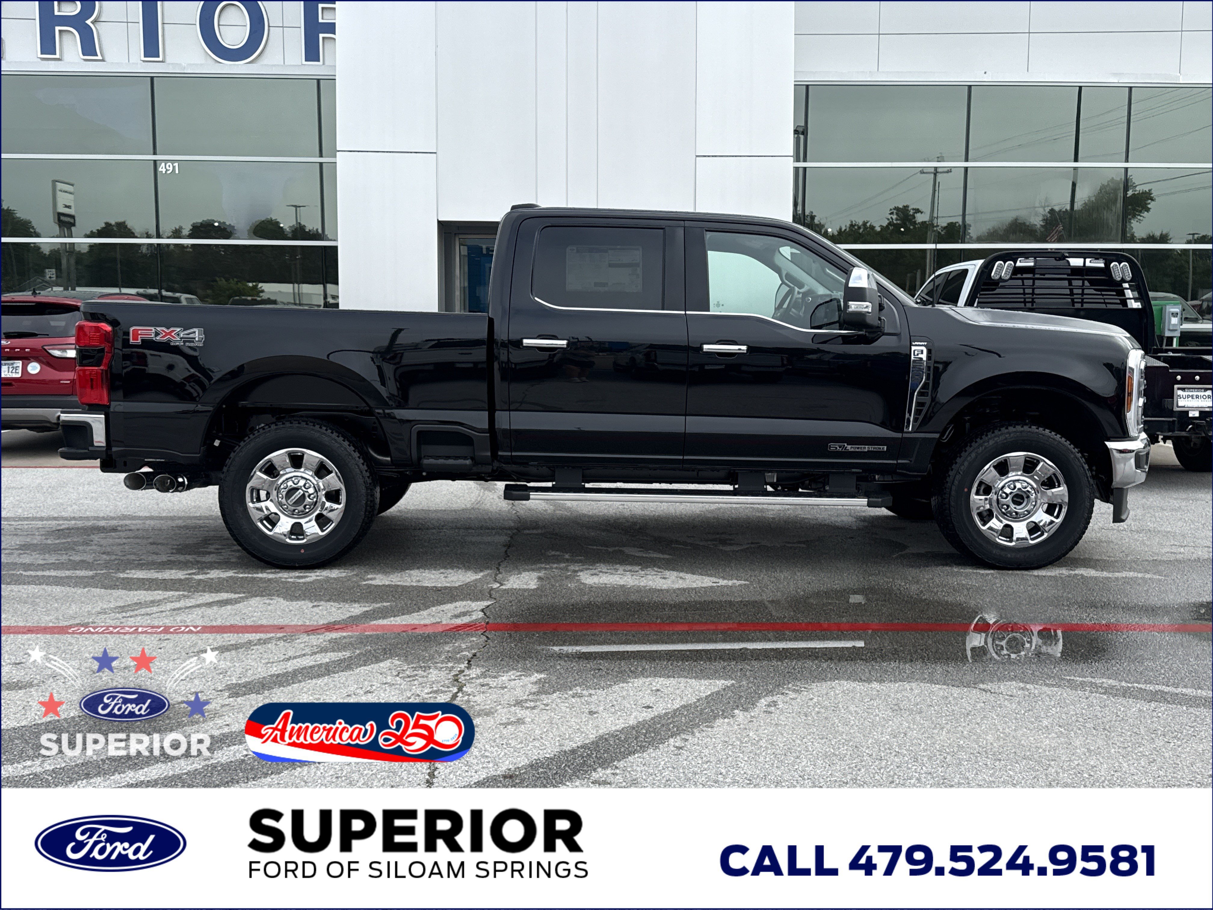 New 2026 Agate Black Metallic Ford Lariat 4WD image 2